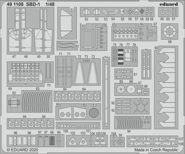 Eduard 491108 SBD-1 1/48 ACADEMY