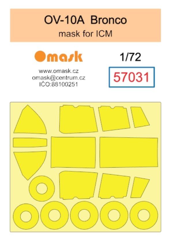 Omask 57031 OV-10A Bronco mask (for ICM) 1/72