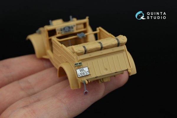 Quinta Studio QD+48546 Kubelwagen Type 82 3D-Printed &amp; coloured Interior on decal paper (Tamiya) (with 3D-printed resin parts)  1/48