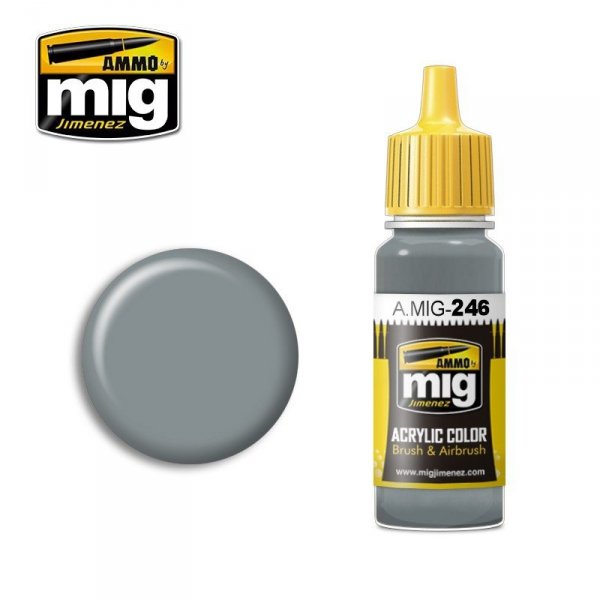 AMMO of Mig Jimenez 0246 MEDIUM SEA GREY (BS 637) 17ml