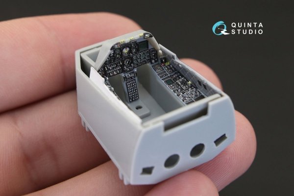Quinta Studio QD48143 A-10A 3D-Printed &amp; coloured Interior on decal paper (for Hobby Boss kit) 1/48