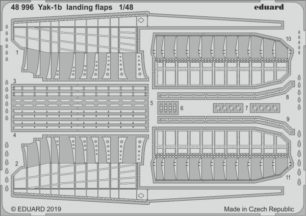 Eduard 48996 Yak-1b landing flaps ZVEZDA 1/48