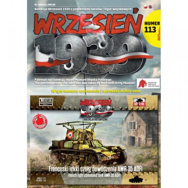 First to Fight PL113 Francuski Lekki Czołg Dowodzenia AMR 35 ADFI 1/72