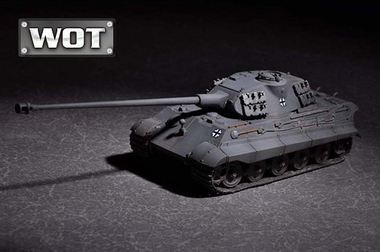 Trumpeter 07161 German King Tiger (Porsche turret) with 105mm kwk L/68 1/72