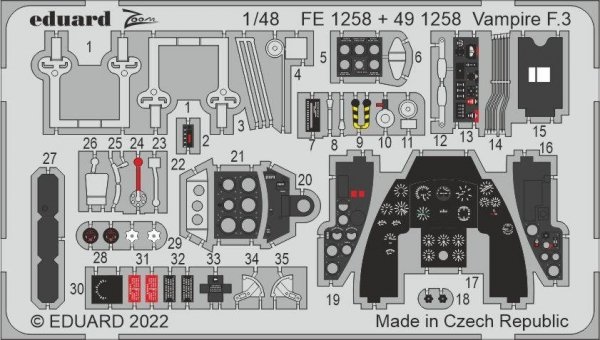 Eduard BIG49328 Vampire F.3 AIR 1/48