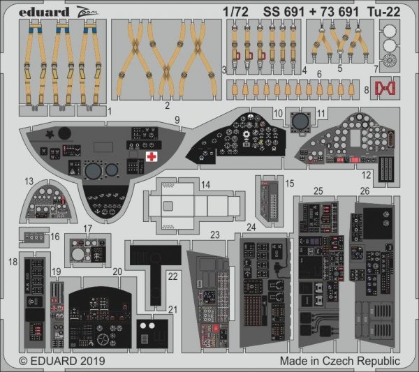 Eduard SS691 Tu-22 1/72 TRUMPETER