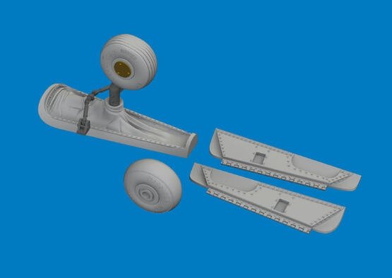 Eduard 6481194 P-40K tail wheel bay PRINT EDUARD 1/48