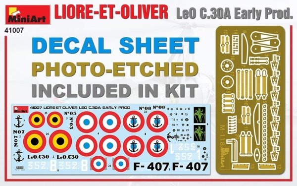 MiniArt 41007 LIORE-ET-OLIVER LeO C.30A Early Prod 1/35