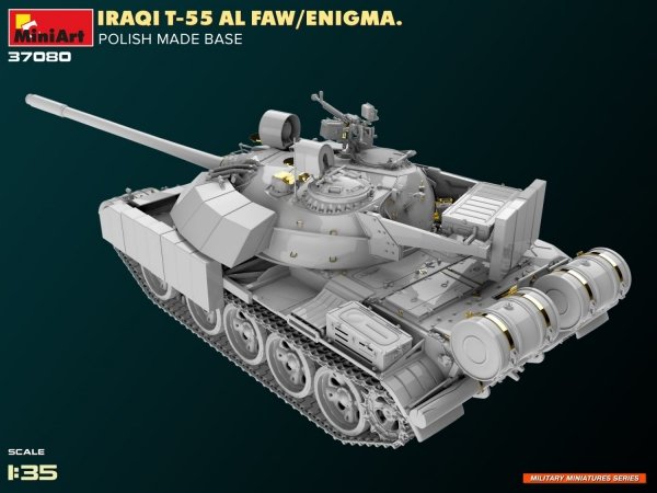 Mini Art 37080 Iraqi T-55 Al Faw / Enigma Polish Made Base 1/35