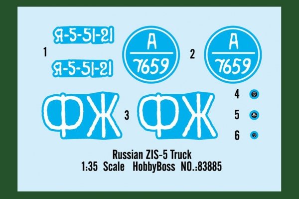 Hobby Boss 83885 Russian ZIS-5 Truck 1/35