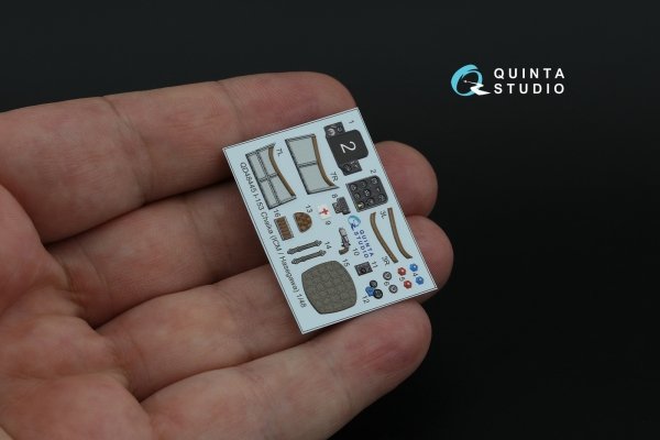 Quinta Studio QD48445 I-153 3D-Printed coloured Interior on decal paper (ICM/Hasegawa) 1/48