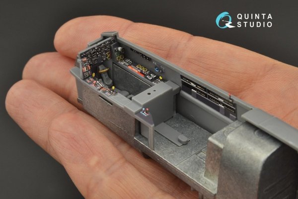 Quinta Studio QD48229 He 219 3D-Printed &amp; coloured Interior on decal paper (Tamiya) 1/48