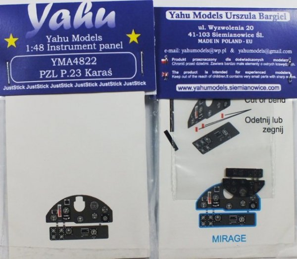Yahu YMA4822 PZL P.23 Karaś (Mirage) 1:48