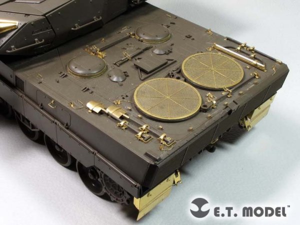 E.T. Model EA35-115 German Leopard 2 A5/6 MBT Engine &amp; Turret Rack Grills For TAMIYA Kit 1/35