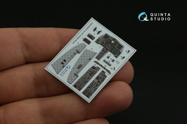 Quinta Studio QD48361 A-10C 3D-Printed &amp; coloured Interior on decal paper (Hobby Boss) 1/48