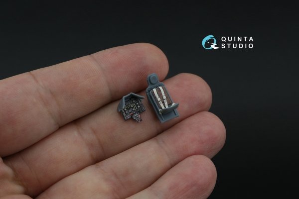 Quinta Studio QD72182 P-51D Mustang Late 3D-Printed &amp; coloured Interior on decal paper (Eduard) 1/72