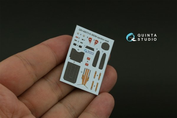 Quinta Studio QD+48480 Su-17M4/Su-22M4 3D-Printed &amp; coloured Interior on decal paper (Hobby Boss) (with 3D-printed resin parts) 1/48