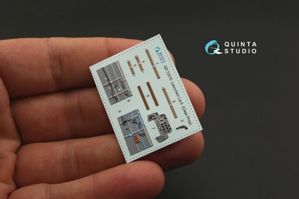 Quinta Studio QD72010 La-5 3D-Printed &amp; coloured Interior on decal paper (for ClearProp kit) 1/72