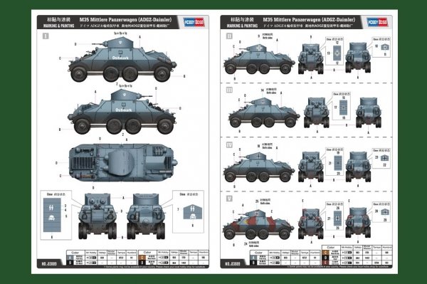 Hobby Boss 83889 M35 Mittlere Panzerwagen ADGZ-Daimler 1/35