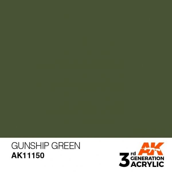 AK Interactive AK11150 GUNSHIP GREEN – STANDARD 17ml