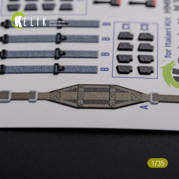 KELIK K35024 HUMVEE HMMWV M1036 with TOW Desert version Interior 3D Decal for Italeri kit 1/35