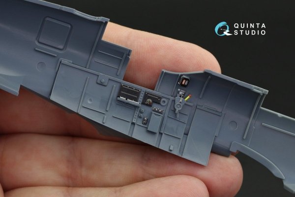 Quinta Studio QD48120 Spitfire Mk.VIII 3D-Printed &amp; coloured Interior on decal paper (Eduard) 1/48