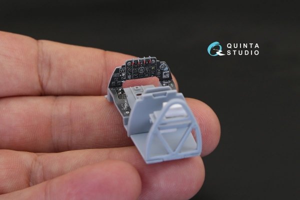 Quinta Studio QD48023 La-9 3D-Printed &amp; coloured Interior on decal paper (for ARK kit) 1/48