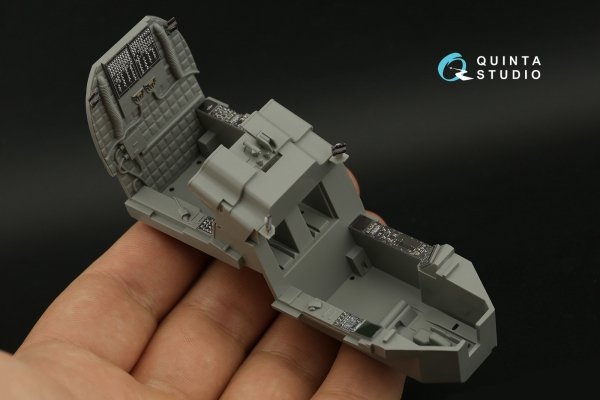 Quinta Studio QDS-35104 AH-64DI Saraf 3D-Printed &amp; coloured Interior on decal paper (Takom) (Small version) 1/35