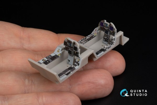 Quinta Studio QDS-48346 FA-18D early 3D-Printed &amp; coloured Interior on decal paper (Hasegawa) (small version) 1/48