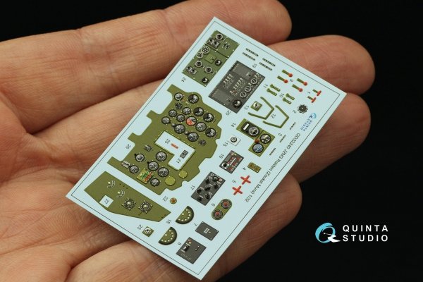 Quinta Studio QD32240 Mitsubishi J2M3 Raiden 3D-Printed &amp; coloured Interior on decal paper (Zoukei Mura) 1/32