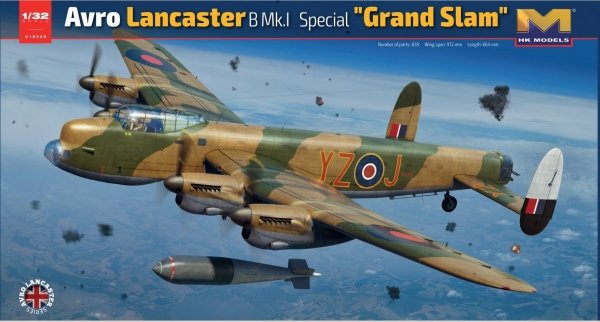 HK Models 01E038 Avro Lancaster B MK.l Special &quot;Grand Slam&quot; 1/32