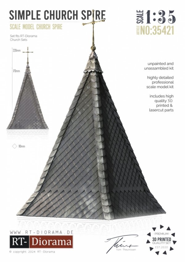 RT-Diorama 35421 Simple Church Spire 1/35