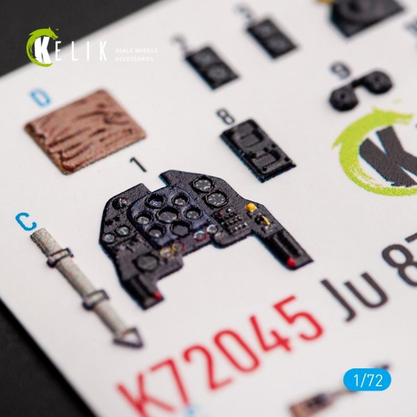 Kelik K72045 Junkers Ju 87D-3 Stuka - Interior 3D Decal for Special Hobby kit (1/72)