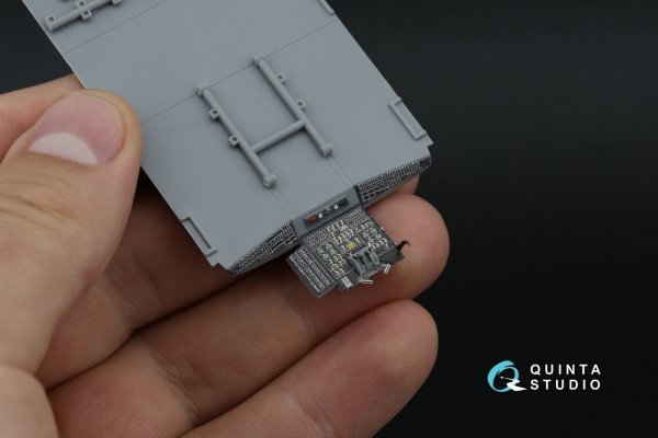 Quinta Studio QDS-48590 MH-60L Blackhawk 3D-Printed &amp; coloured Interior on decal paper (ICM) (Small version) 1/48