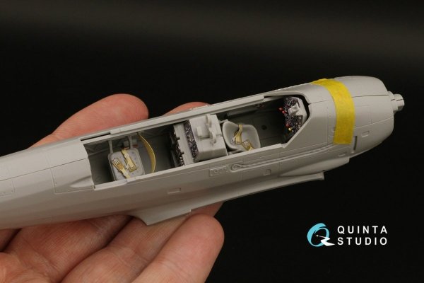 Quinta Studio QD48289 Ar 196A-3 3D-Printed &amp; coloured Interior on decal paper (Italeri) 1/48