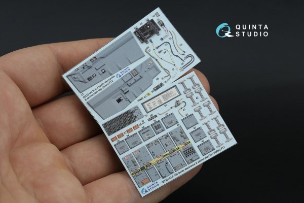 Quinta Studio QD32247 F-104C 3D-Printed &amp; coloured Interior on decal paper (Italeri) 1/32