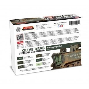Lifecolor CS60 Acrylic paint set US Tanks 6x22ml