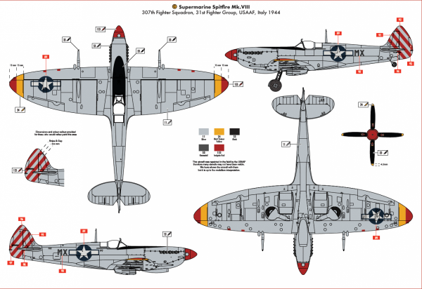 Airfix 17002 Supermarine Spitfire Mk.VIII 1/24