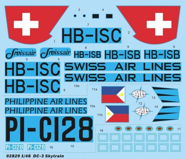 Trumpeter 02829 C-48C Skytrain Transport Aircraft (1:48)