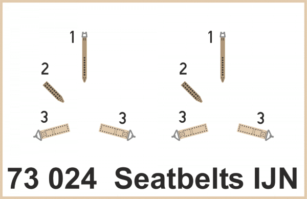 Eduard 73024 Seatbelts IJN SUPERFABRIC 1/72