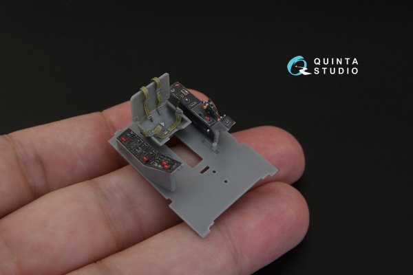 Quinta Studio QD48109 F4U-4 3D-Printed &amp; coloured Interior on decal paper (for HobbyBoss kit) 1/48