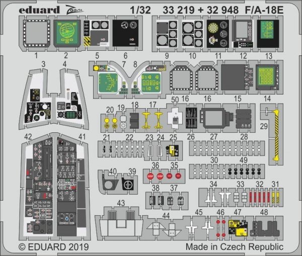 Eduard 32948 F/ A-18E interior 1/32 REVELL