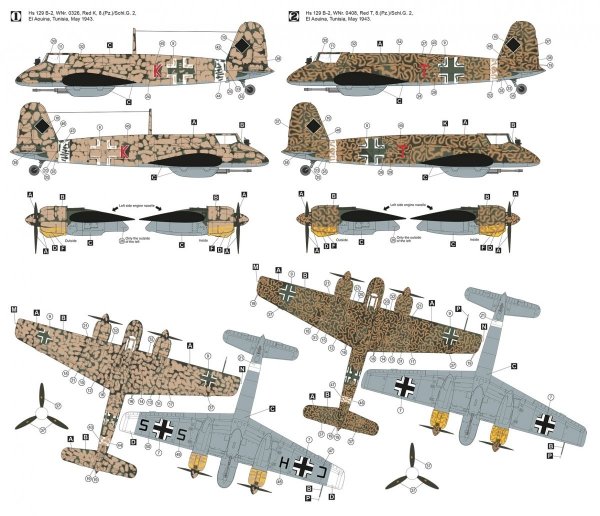 Hobby 2000 48012 Henschel Hs 129 B-2 North Africa 1/48