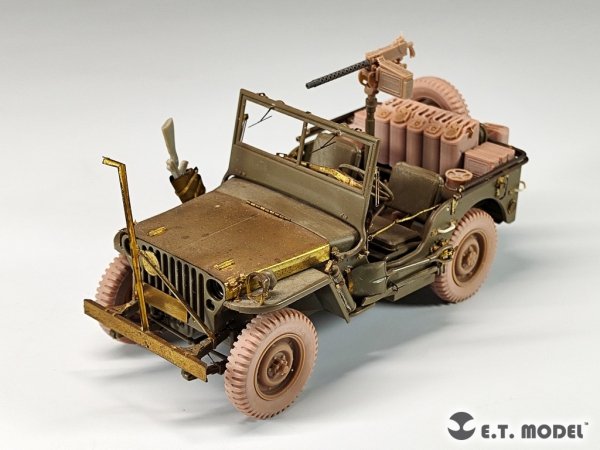 E.T. Model P35-156 U.S.Army Jeep Willys MB 1/4-ton 4x4 Truck Sagged Wheels 1/35