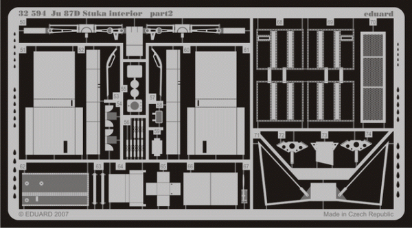 Eduard 32594 Ju 87D Stuka interior HASEGAWA 1/32