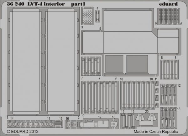 Eduard 36240 LVT-4 interior 1/35 AFV Club