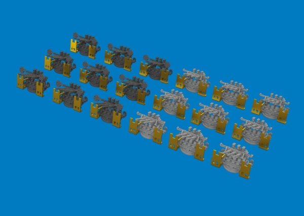 Eduard 653021 IJN Type 96 25mm AA Gun (Triple) 1/350