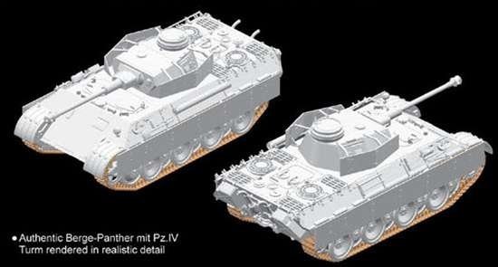 Dragon 7508 Berge-Panther mit Pz.Kpfw.IV Turm (1:72)