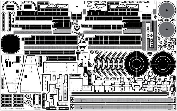 Pontos 22002F1 USS BB-63 Missouri 1945 Detail Up Set (Without wooden deck) (1:200)