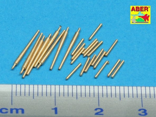 Aber 350L-37 Set of 8 pcs 127 mm barrels with recoil for Japan ships (1:350)